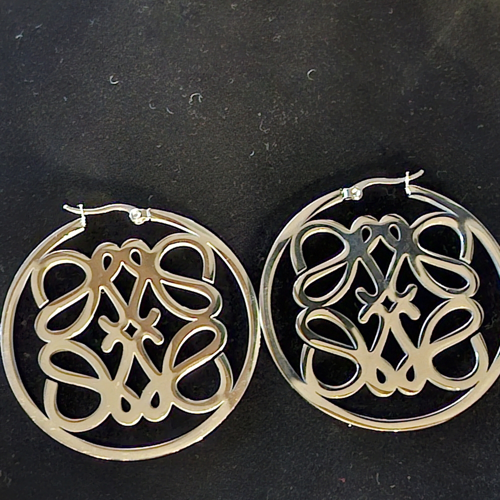 Loewe Silver Statement Earrings #82 - image 2